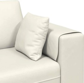 vidaXL Καναπές Κρεμ 250 x 77 x 76 εκ. Βελούδο