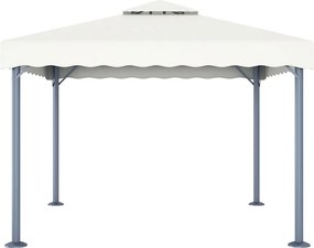 vidaXL Κιόσκι Κρεμ 300 x 300 εκ. Αλουμινίου