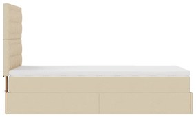 ΟΘΩΜΑΝΙΚΟ ΚΡΕΒΑΤΙ ΜΕ ΣΤΡΩΜΑ CREAM 90X200CM ΥΦΑΣΜΑ 3313297