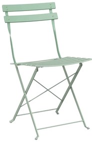 vidaXL Πτυσσόμενη Καρέκλα Κήπου 2 pcs Πράσινο 42 x 46 x 82εκ Ατσάλι