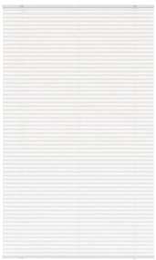 vidaXL Πλισέ περσίδα Λευκό 120x200 cm Πλάτος υφάσματος 119,4 cm