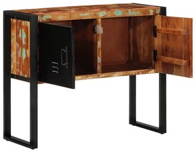 vidaXL Ντουλάπι κονσόλας Πολύχρωμο 90x35x75 εκ Μασίφ Ξύλο Ανακυκλωμένο