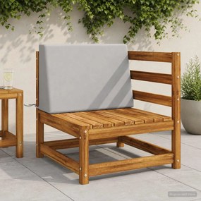 vidaXL Μαξιλάρι πλάτης SOEST 100% Πολυεστέρας Γκρι 60 x 20 x 40 cm