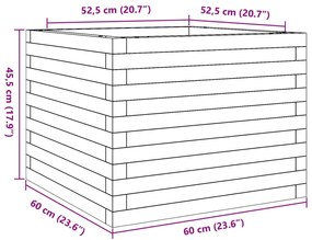 ΖΑΡΝΤΙΝΙΕΡΑ ΚΗΠΟΥ ΛΕΥΚΗ 60X60X45,5 ΕΚ. ΑΠΟ ΜΑΣΙΦ ΞΥΛΟ ΠΕΥΚΟΥ 847249