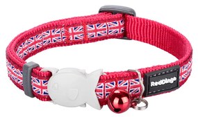 Κολάρο γάτας Red Dingo Union Jack 20-32 cm Κόκκινο