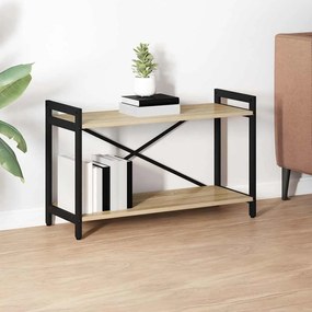 vidaXL Ράφι Βιβλίων Δρύς Sonoma 80 x 30 x 50 εκ Επεξεργασμένο ξύλο
