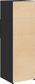 vidaXL Ντουλάπι Μαύρο 40x42,5x124 εκ. από Επεξεργασμένο Ξύλο