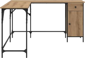 vidaXL Γραφείο Artisan Oak Επεξεργασμένο ξύλο 141 x 141 x 75 εκ