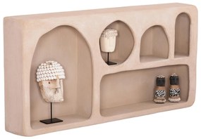 ΡΑΦΙ ΤΟΙΧΟΥ ΣΕΙΡΑ SANTORINI MDF ΣΕ ΚΑΦΕ 120x18x60Υεκ.