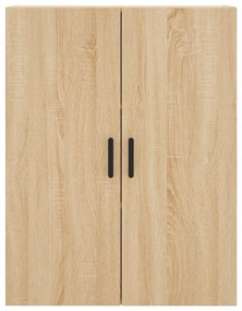 vidaXL Ντουλάπι Sonoma δρυς 69,5 x 34 x 180 εκ. από Επεξεργασμένο Ξύλο