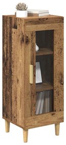 vidaXL Πλαϊνό γραφείο Παλιό ξύλο 34.5 x 32.5 x 90 εκ.