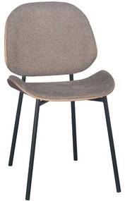 Καρέκλα 617-223-091 46x54,5x81,5cm Beige Μέταλλο,Ύφασμα