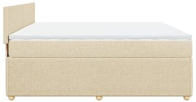 ΚΡΕΒΑΤΙ BOXSPRING ΜΕ ΣΤΡΩΜΑ ΚΡΕΜ 180X200 ΕΚ. ΥΦΑΣΜΑΤΙΝΟ 3287533