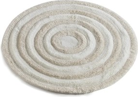 Acrylic Bathmat Round - Ecru Ecru