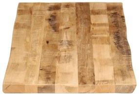 vidaXL Επιφάνεια Τραπεζιού 140x60x3,8 εκ. Live Edge Μασίφ Ξύλο Μάνγκο