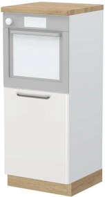 Επιδαπέδιο ντουλάπι φούρνου ψηλό Modena K14-60-1KR-Λευκό - Μπεζ - 60.00Χ60.00Χ148.00cm