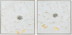 Καμβάς Home ESPRIT πολυστερίνη Καμβάς 62 x 4,5 x 62 cm