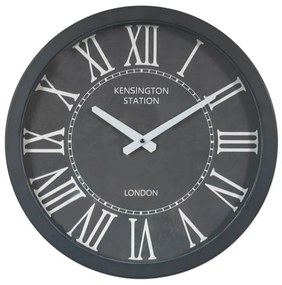 Ρολόι Τοίχου Slonzo 020596 D40,5xH8cm Black-White Metal, Glass