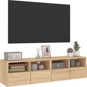 vidaXL Ντουλάπι Τοίχου Τηλεόρασης Sonoma Δρυς 60x30x30εκ. Επεξ. Ξύλο