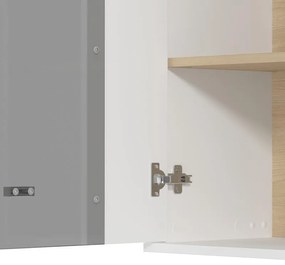 Σύνθετο σαλονιού PECKHAM Λευκό - Δρύς 260x40x183εκ. 260x40x183 εκ.