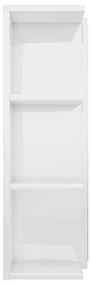 Καθρέφτης Μπάνιου Γυαλιστερό Λευκό 80x20,5x64 εκ. Μοριοσανίδα - Λευκό