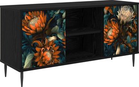vidaXL Ντουλάπι TV LOCHEM 102 x 33 x 51 εκ Μαύρη Δρυς