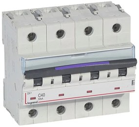 Αυτόματη Ασφάλεια 50kA Γκρι 40A 4 Πόλοι Kαμπύλη C DX3 410178 Legrand-410178-Γκρι 410178