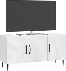 vidaXL Ντουλάπι TV Λευκό 99 x 34,5 x 50 εκ. Επεξεργασμένο Ξύλο