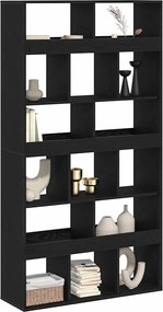 vidaXL Βιβλιοθήκη 15 επιπέδων 100 x 33 x 187,5 εκ. Μαύρη Οξυά