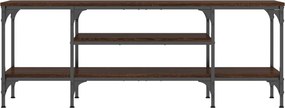 vidaXL Έπιπλο Τηλεόρασης Καφέ Δρυς 121x35x45 εκ. Επεξ. Ξύλο/Σίδερο