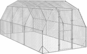 vidaXL Τρέξιμο για κοτόπουλα 2,5x6x2,25 μ. από Γαλβ. Χάλυβα
