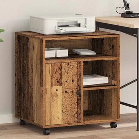 vidaXL Σταντ Εκτυπωτή Παλαιό ξύλο 60 x 50 x 67 εκ. Επεξεργασμένο Ξύλο