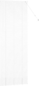 vidaXL Βενετσιάνικες Ρόδες Λευκό 220 x 80 εκ Αλουμίνιο