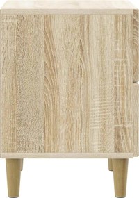 vidaXL Κομοδίνο 2 τεμ. Sonoma Δρυς 43 x 34,5 x 48 εκ