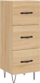 vidaXL Ντουλάπι Sonoma Δρυς 34,5x34x90 εκ. από Επεξεργασμένο Ξύλο