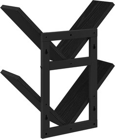 vidaXL Ράφι Τοίχου 2 pcs Μαύρη Δρυς 43 x 15 x 47 εκ Επεξεργασμένο Ξύλο