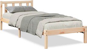 vidaXL Πλαίσιο Κρεβατιού Μακρύ Χωρίς Στρώμα 80x220 εκ Μασίφ Πεύκο