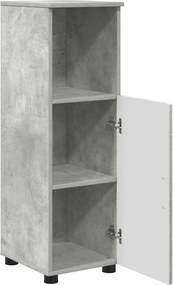 vidaXL Ντουλάπι Μπάνιου Σκυρόδεμα Γκρι 30 x 35 x 95 εκ