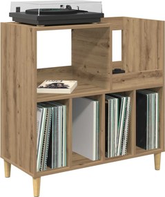 vidaXL Βάση πικάπ Artisan Δρυς 82 x 39,5 x 82,5 εκ Επεξεργασμένο Ξύλο