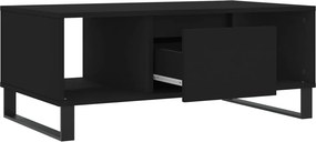 vidaXL Τραπεζάκι Σαλονιού Μαύρο 90x50x36,5 εκ. Επεξεργασμ. Ξύλο