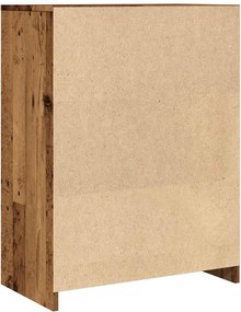 vidaXL Ντουλάπι Μπάνιου Όψη Παλαιού Ξύλου 60x33x80 εκ. από Επεξ. Ξύλο