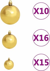 vidaXL Τεχνητό Χριστουγεννιάτικο Δέντρο με 300 LED Λευκό 180 cm