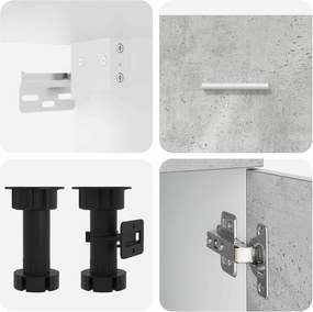 vidaXL Μονάδα κουζίνας Lyon 8 pcs Επεξεργασμένο ξύλο
