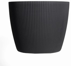 Supergreens Κασπώ Πλαστικό "Copa" Στρογγυλό Μαύρο 30x30x30.5 εκ.