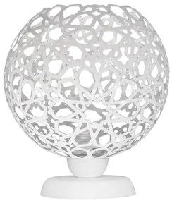 Φωτιστικό Επιτραπέζιο 09-0114 TL-07 Tunis Ε27 H28XΦ25cm White Heronia Metal