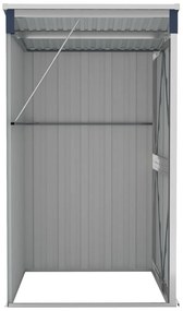 vidaXL Αποθήκη Κήπου Επιτοίχια Ανθρακί 118 x 100 x 178 εκ. από Ατσάλι