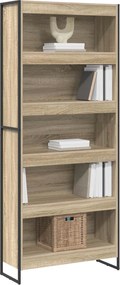 vidaXL Βιβλιοθήκη 80 x 30 x 189,5 εκ Επεξεργασμένο ξύλο Σονόμα