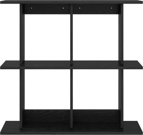 vidaXL Ράφι Τοίχου Επιτοίχιο Μαύρη Δρυς 100 x 20 x 75 εκ