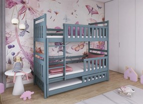 OLIWIA 90x200 grey bunk bed Lano Furniture