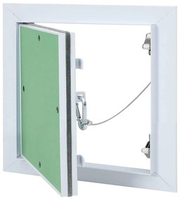 vidaXL Πάνελ Πρόσβασης Πράσινο και Ασημί 30 x 30 cm